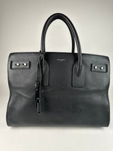 Load image into Gallery viewer, Saint Laurent Grained Calfskin Medium Sac De Jour Souple Black