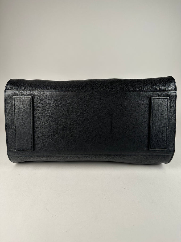 Saint Laurent Grained Calfskin Medium Sac De Jour Souple Black