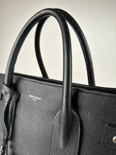 Load image into Gallery viewer, Saint Laurent Grained Calfskin Medium Sac De Jour Souple Black