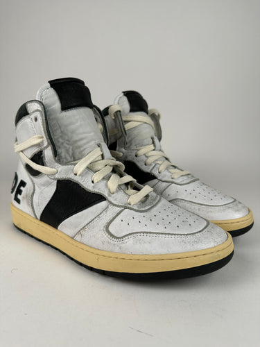 Rhude Rhecess Hi Top Sneaker Black White Size Men’s US 7/ EU 39