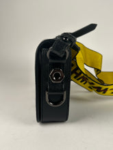 Load image into Gallery viewer, Off—White Saffiano Striped Mini Diag Binder Clip Bag Black White Yellow