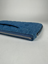 Load image into Gallery viewer, Chanel Denim Chain Around Quilted Medium Cosmetic O-Case Clutch Blue
