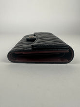 Load image into Gallery viewer, Chanel Caviar Quilted Medium Flap Wallet Black