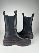 Load image into Gallery viewer, Bottega Veneta Tire Chelsea Boot Black/Ebony Size 39.5 EU
