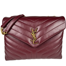 Load image into Gallery viewer, Saint Laurent Medium LouLou Matelasse Burgundy