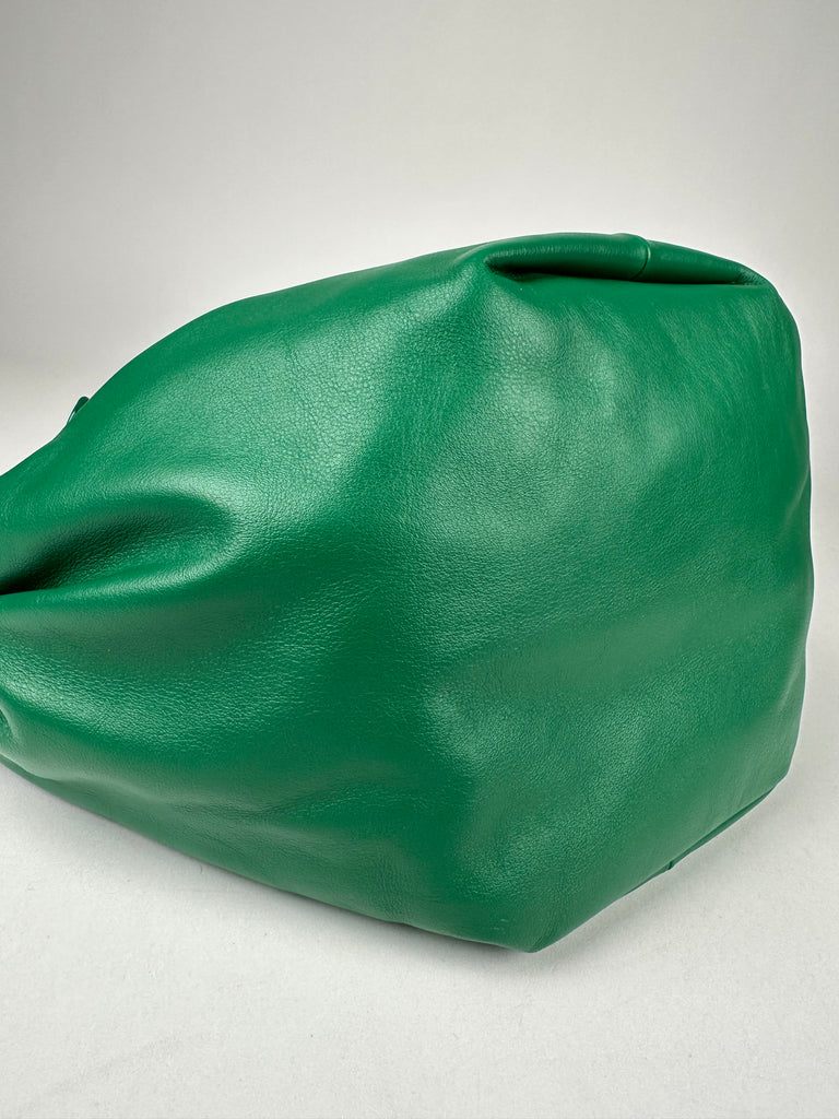 Bottega Veneta Nappa Leather Mini Double Knot Bag Parakeet Green