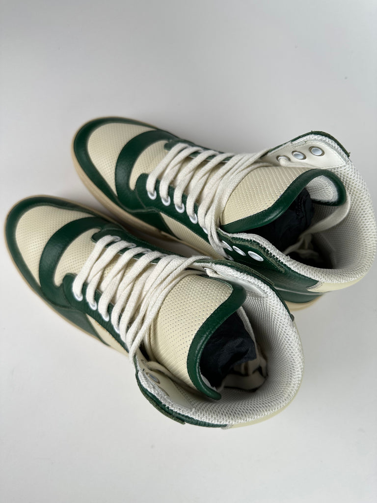 Saint Laurent SL/24 Mid Top Sneakers White Dark Green Size 37EU