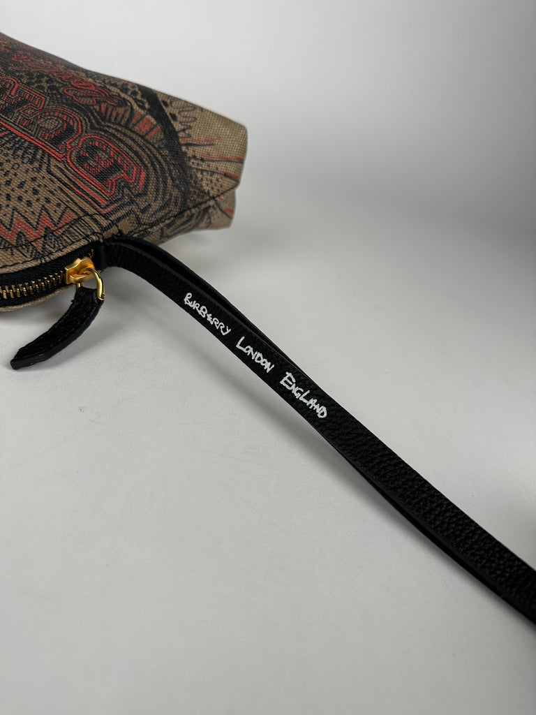Burberry Sketchbook Series Canvas Logo Pouch