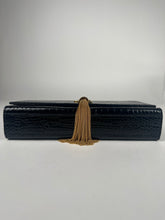 Load image into Gallery viewer, Saint Laurent Black Calfskin Classic Monogram Kate Tassel Medium