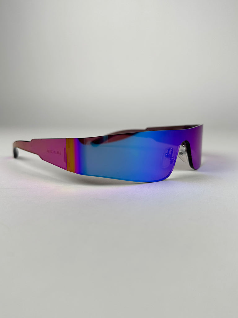 Balenciaga Purple Frameless Rimless Sunglasses