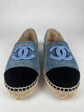 Load image into Gallery viewer, Chanel Denim Espadrilles size 38EU