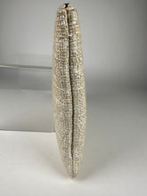 Load image into Gallery viewer, Chanel Woven Raffia Large Cosmetic O-Case Clutch Beige Gold