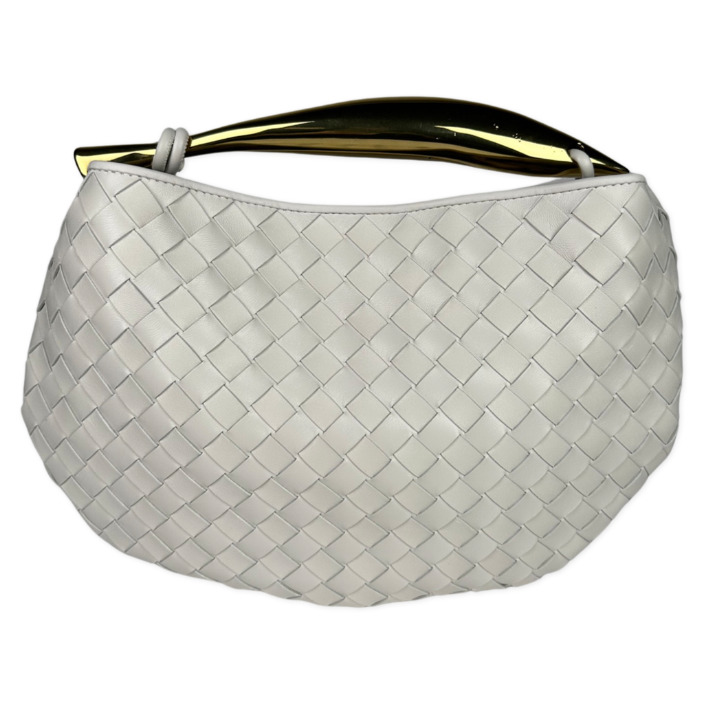 Bottega Veneta Nappa Intrecciato Sardine Bag White Chalk