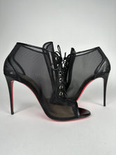 Load image into Gallery viewer, Christian Louboutin Open Ondessa 100 Mesh Black Size 37.5EU