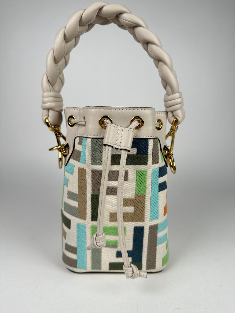 Fendi mon tresor 2025 mini ff bucket bag
