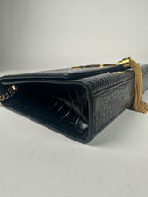 Load image into Gallery viewer, Saint Laurent Black Calfskin Classic Monogram Kate Tassel Medium