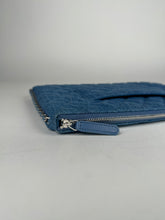 Load image into Gallery viewer, Chanel Denim Chain Around Quilted Medium Cosmetic O-Case Clutch Blue