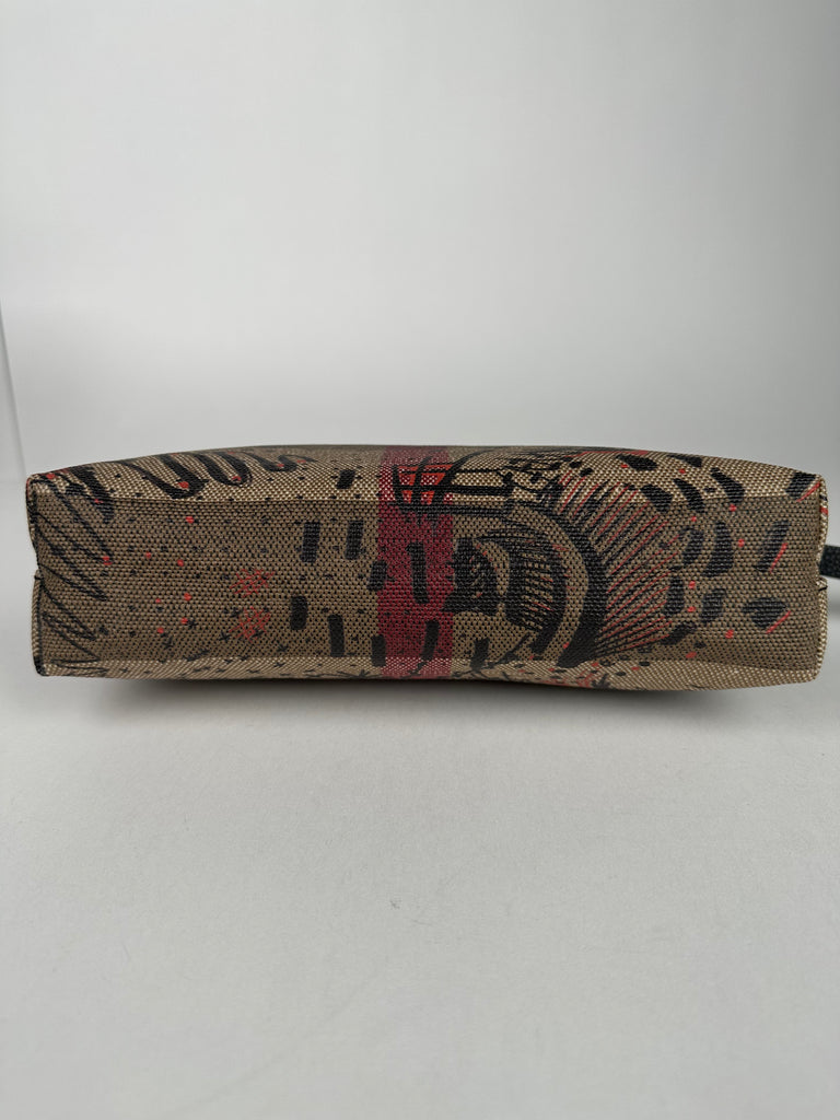 Burberry Sketchbook Series Canvas Logo Pouch