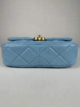 Load image into Gallery viewer, Chanel Lambskin Quilted Lacquered Chain Flap Bag Blue