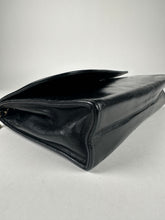 Load image into Gallery viewer, Chanel Vintage Lambskin CC Embroidered Clutch On Chain Black