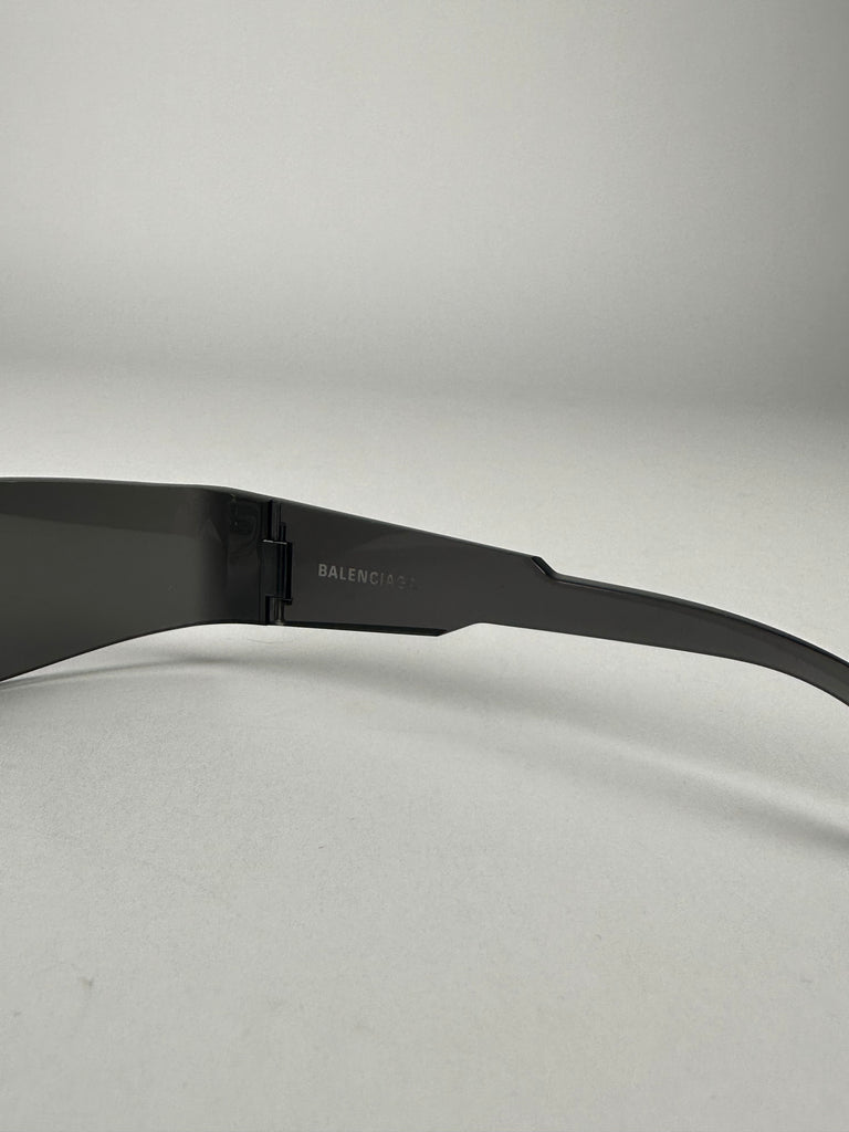 Balenciaga Black Frameless Rimless Sunglasses
