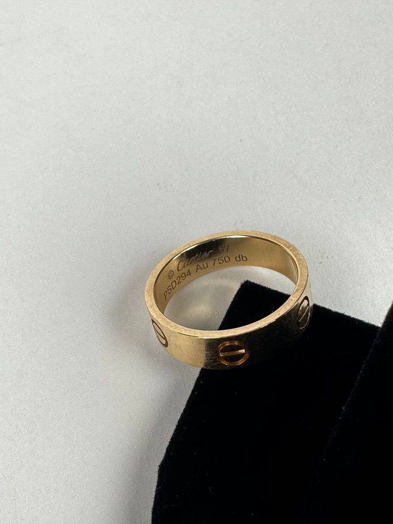 Cartier 18k Gold 5.5mm Love Ring Size 57EU/ US8