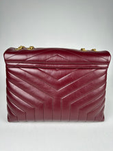 Load image into Gallery viewer, Saint Laurent Medium LouLou Matelasse Burgundy