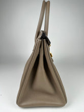 Load image into Gallery viewer, Hermes Birkin 30 Evercolor Leather Etoupe GHW