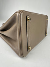 Load image into Gallery viewer, Hermes Birkin 30 Evercolor Leather Etoupe GHW