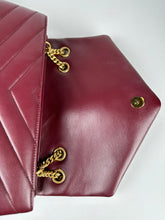Load image into Gallery viewer, Saint Laurent Medium LouLou Matelasse Burgundy