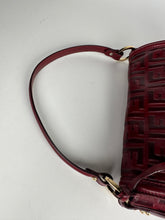 Load image into Gallery viewer, Fendi Red Zucca Leather Borsa Chef Bag
