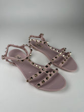 Load image into Gallery viewer, Valentino Garavani Rockstud Flat Rubber Sandals size 39EU