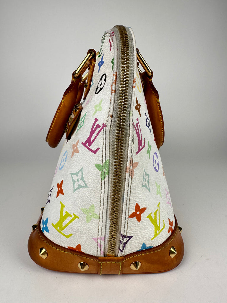 Louis Vuitton Monogram Multicolor Alma PM White