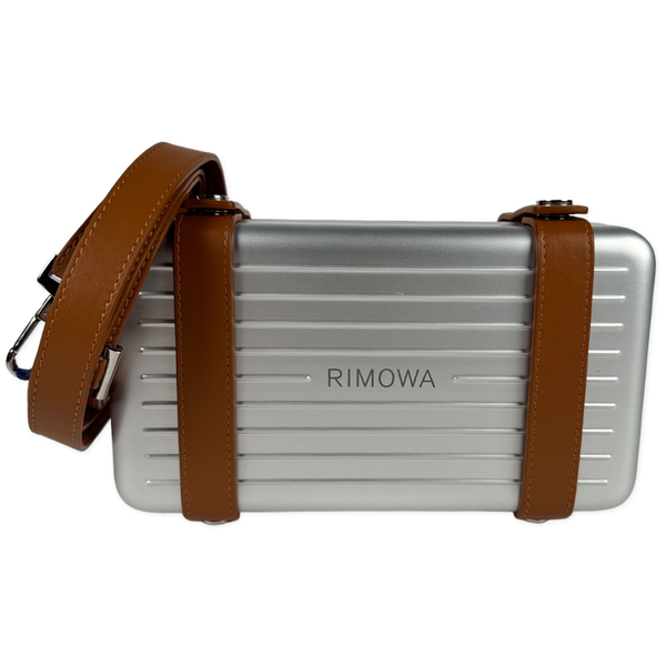 Rimowa Personal Aluminum Cross Body Bag Silver – Sacdelux