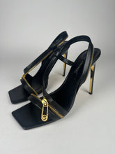 Load image into Gallery viewer, Versace Safety Pin Stiletto Sandals 41EU