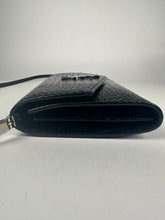 Load image into Gallery viewer, Saint Laurent Croc Embossed Uptown Mini Crossbody Black