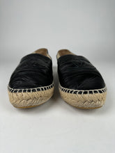 Load image into Gallery viewer, Chanel Lambskin CC Espadrilles Black 40EU
