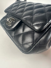 Load image into Gallery viewer, Chanel Square Mini Flap Black Lambskin