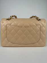 Load image into Gallery viewer, Chanel Caviar Quilted Small Double Flap Beige Clair