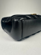 Load image into Gallery viewer, Saint Laurent Leather and Suede Matelasse Chevron Monogram Large College Satchel Black