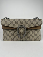Load image into Gallery viewer, Gucci Monogram GG Small Dionysus Shoulder Bag Beige Crystal Detail