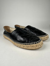 Load image into Gallery viewer, Chanel Lambskin CC Espadrilles Black 40EU
