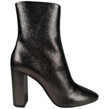 Saint Laurent Lou Ankle Boot 95 Metallic Pewter Size 39EU