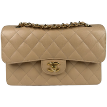 Load image into Gallery viewer, Chanel Caviar Quilted Small Double Flap Beige Clair
