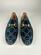 Load image into Gallery viewer, Gucci Jordaan GG Velvet Mens Loafers size 6.5G