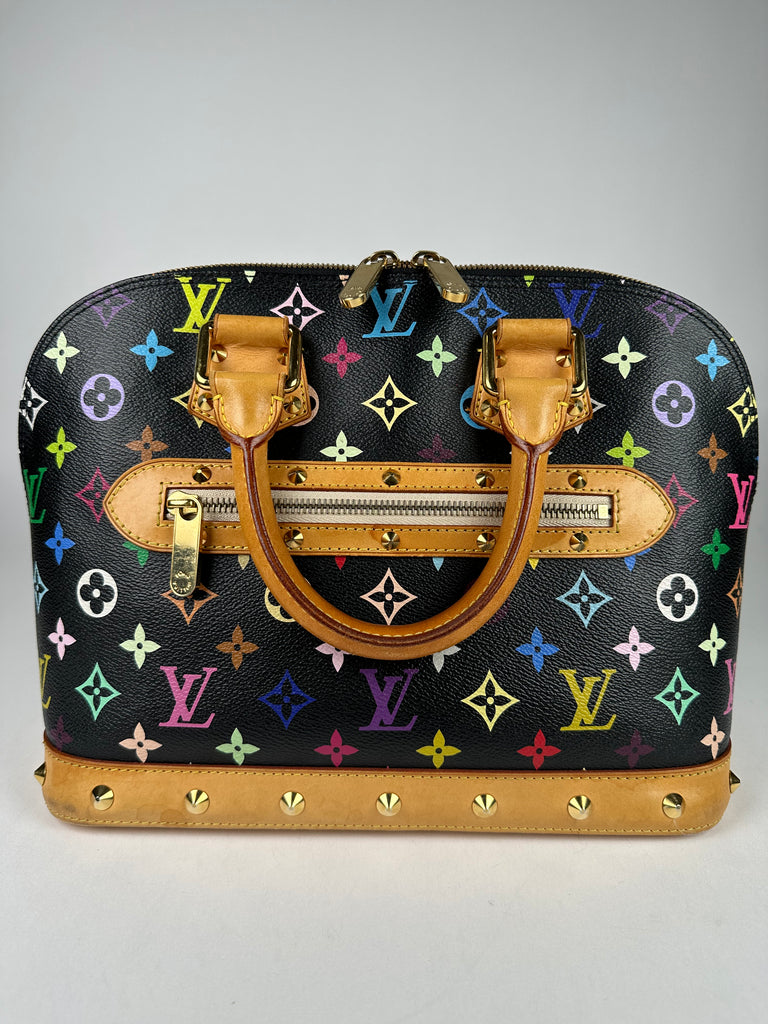 Louis Vuitton Monogram Multicolor Alma PM Black