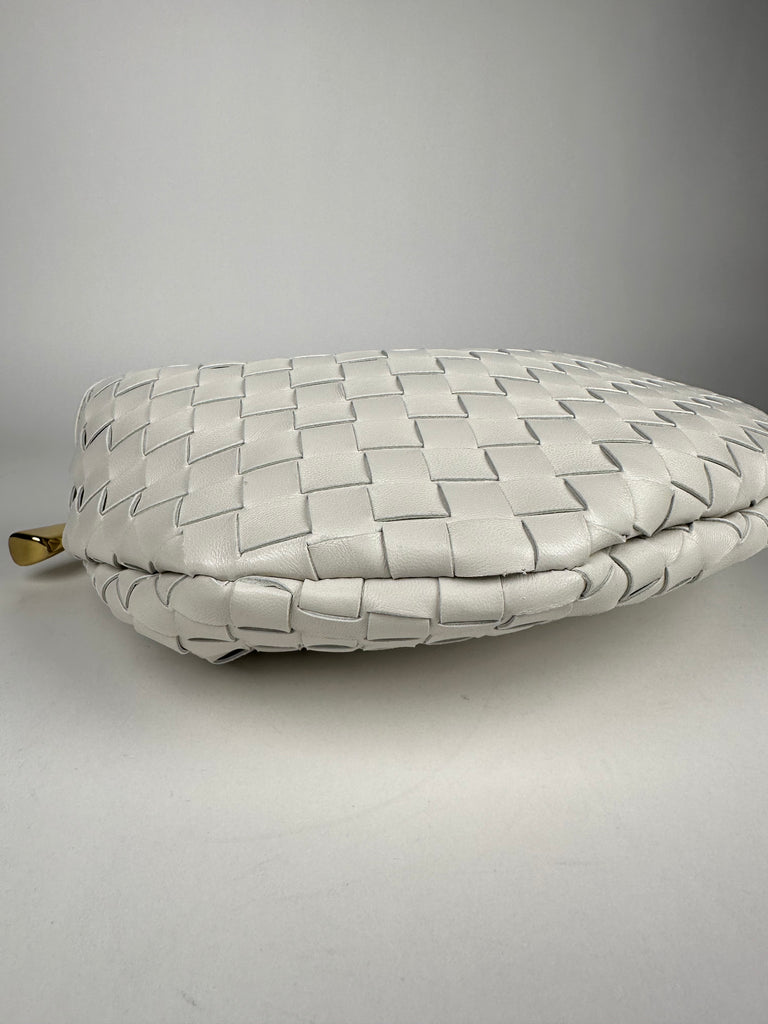 Bottega Veneta Nappa Intrecciato Sardine Bag White Chalk