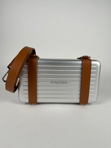 Rimowa Personal Aluminum Cross Body Bag Silver