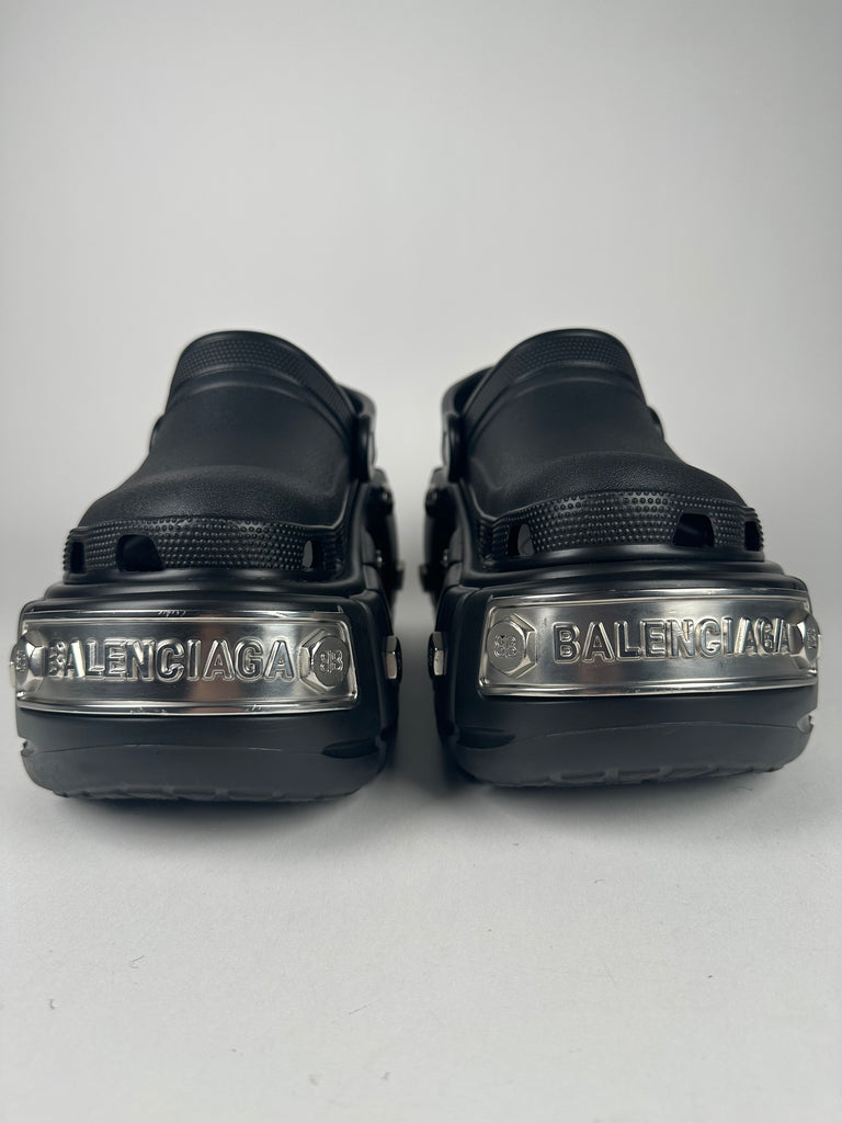 Balenciaga HARDCROCS Mule Black Size 38EU