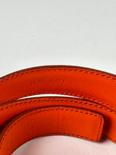 Load image into Gallery viewer, Salvatore Ferragamo Viva Bow Patent Leather Reversible and Adjustable Belt Orange